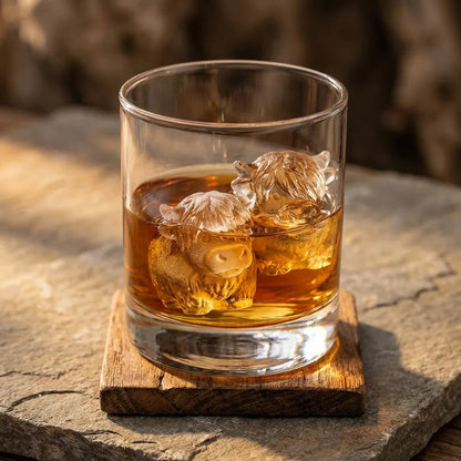 🔥🐮Highland Cow Silicone Ice Cube Tray– Cute 3D Ice for Drinks, Parties & Gifts