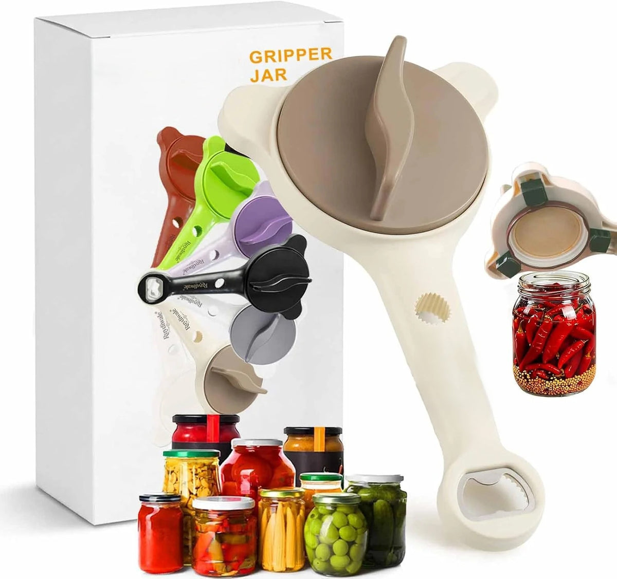 2026 New 4-in-1 Jar Opener with Stainless Steel Claws