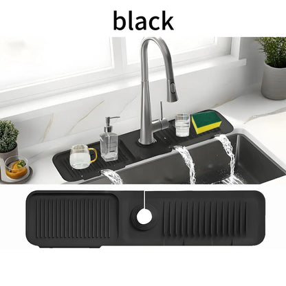 Silicone Sink Mat - Sink Protector with Quick Drain for Kitchen and Bathroom