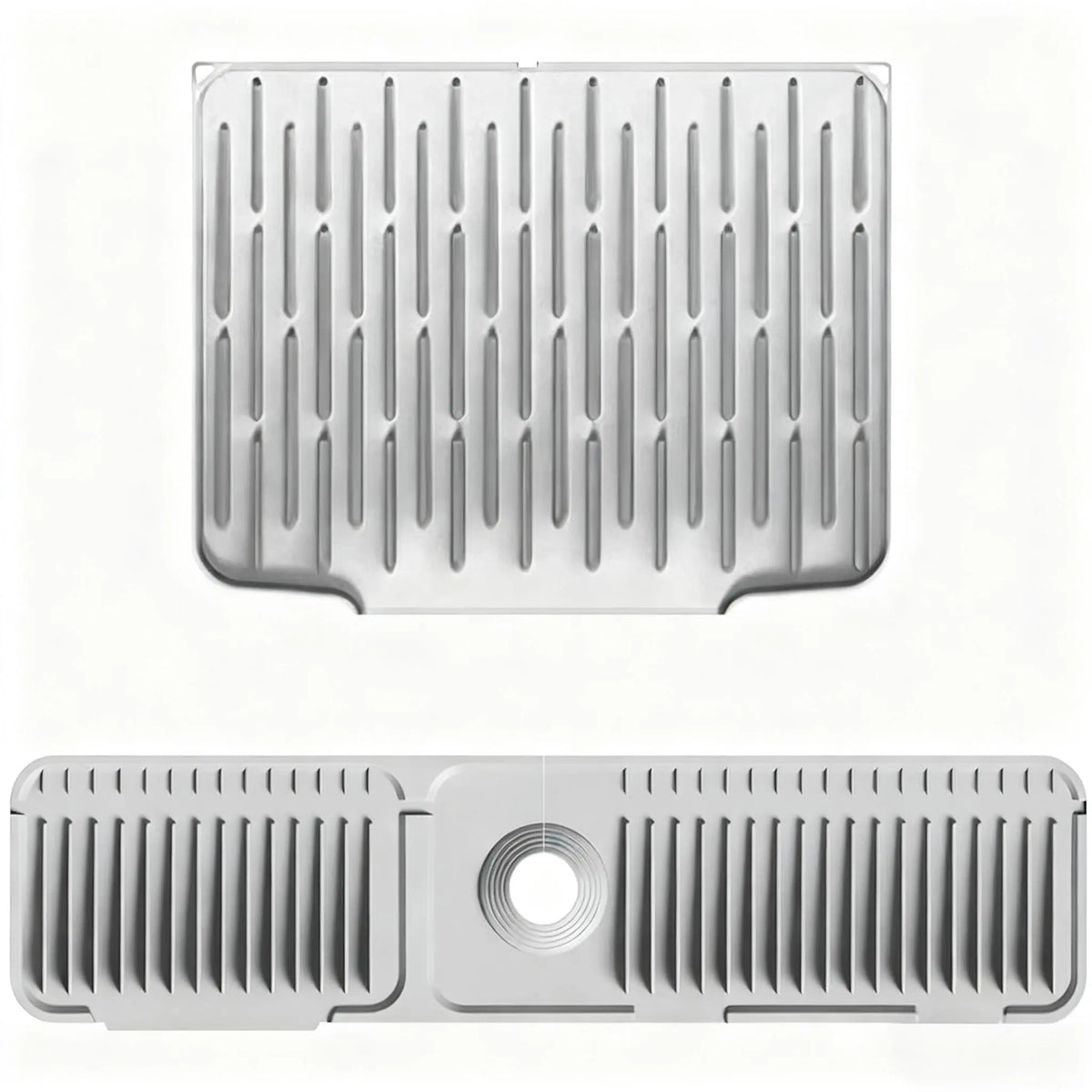 Silicone Sink Mat - Sink Protector with Quick Drain for Kitchen and Bathroom