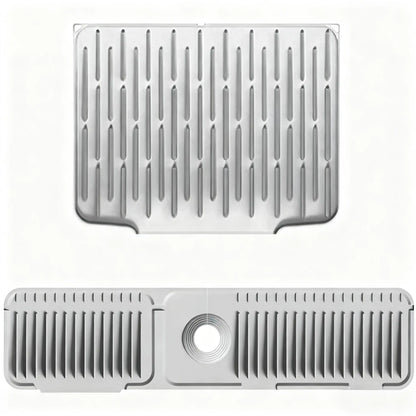 Silicone Sink Mat - Sink Protector with Quick Drain for Kitchen and Bathroom