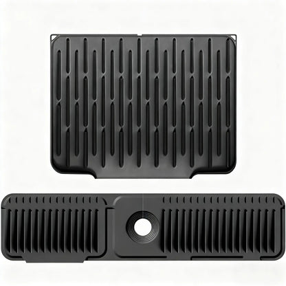 Silicone Sink Mat - Sink Protector with Quick Drain for Kitchen and Bathroom