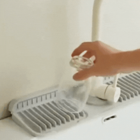 Silicone Sink Mat - Sink Protector with Quick Drain for Kitchen and Bathroom